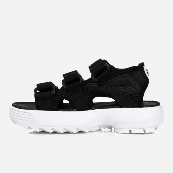 Sandalias Fila Mujer Negras - Disruptor - España 682749ZEG